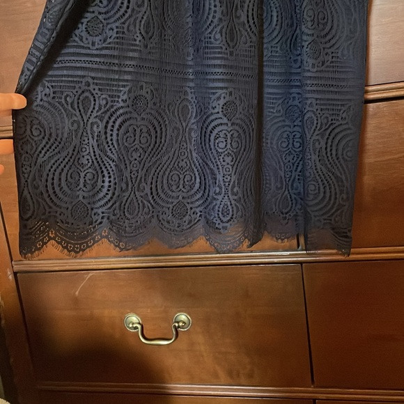 NWT Navy Lace LOFT Halter Top Lined - Picture 5 of 16